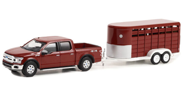 32270d - 2019 Ford F-150 XLT with Livestock Trailer 