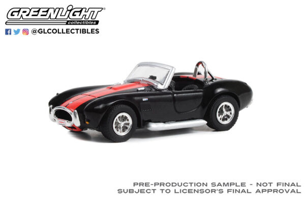 37270 a - 1965 Shelby Cobra 427 (Lot #3002) in Black with Red Stripes 