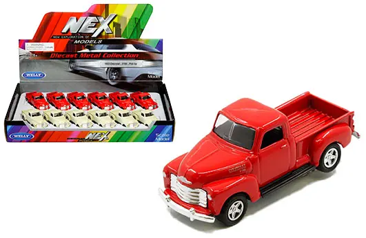 52050 - 1953 Chevrolet Pick Up Truck PULL BACK ACTION - 1:60 SCALE (3")