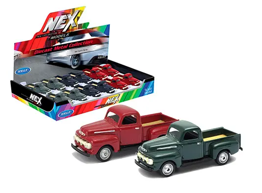 1951 Ford F1 Pickup sale Trucks with white wall tires Die-Cast 1:48 Scale