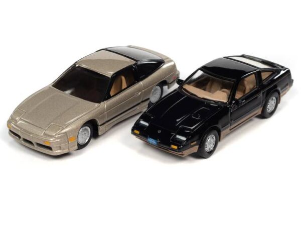 jlsp286a1 - Import Heat/Japan Classics 1990 Nissan 240SX (Champagne Pearl) 1985 Nissan Fairlady 300ZX (Thunder Black Body w/Gold Lower)