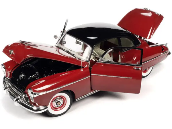 amm1304 2 16605 - 1950 Oldsmobile 88 Holiday Coupe Chariot Red Limited Edition