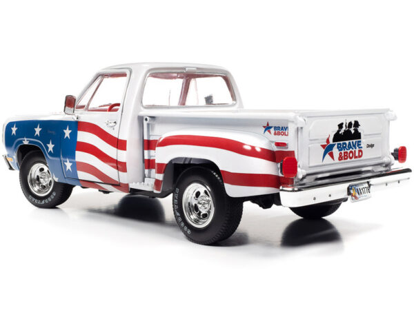 aw310 7 48088 - 1980 Dodge Stepside Patriotic Pickup Red, White & Blue Limited Edition