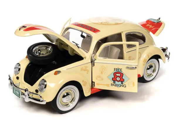 awss141 2 - 1963 Volkswagen Beetle - Free Parking in Yellow - MONOPOLY