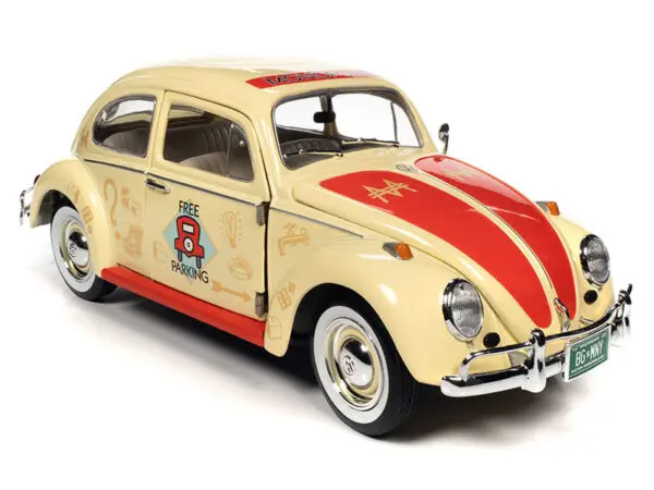 awss141 6 - 1963 Volkswagen Beetle - Free Parking in Yellow - MONOPOLY