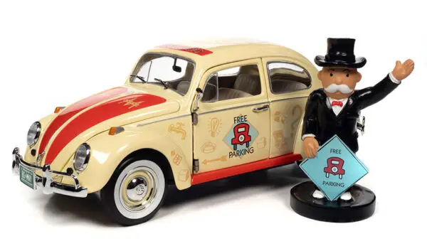 awss141 - 1963 Volkswagen Beetle - Free Parking in Yellow - MONOPOLY