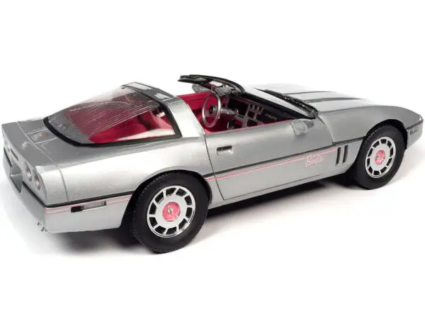 awss142 7 28152 - 1986 Chevy Corvette Silver & Barbie Pink "Barbie" "Silver Screen Machines"