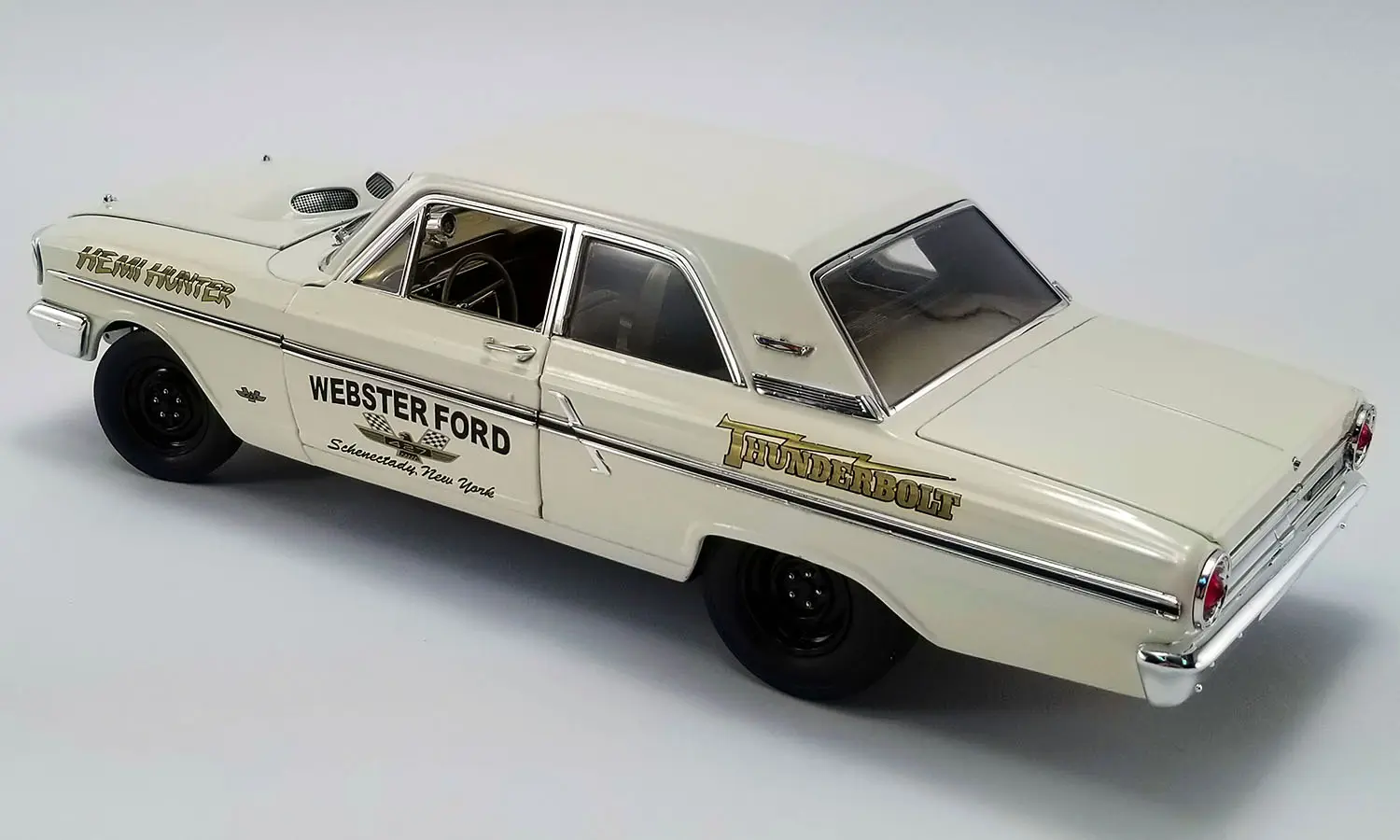 1964 FORD THUNDERBOLT - HEMI HUNTER (Wimbledon White) | Diecast Depot