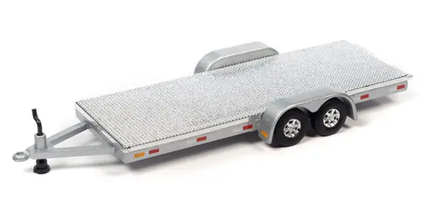jlsp316 b3 - 1983 Ford Ranger Pickup Truck with Open Trailer in Metallic Silver