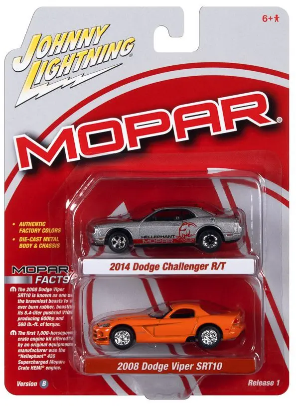 jlsp319b - 2008 Dodge Viper SRT & 2014 Dodge Challenger R/T