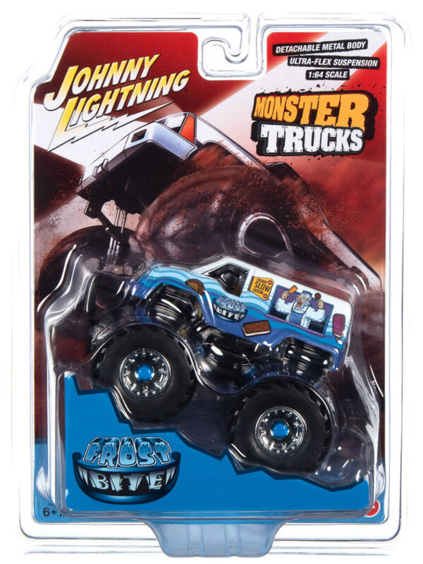 jlsp308 - Frost Bite - I Scream You Scream! Monster Truck in Blue, White and Purple with Black Tires