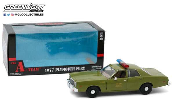 84103 - 1977 Plymouth Fury U.S. Army Police- A TEAM