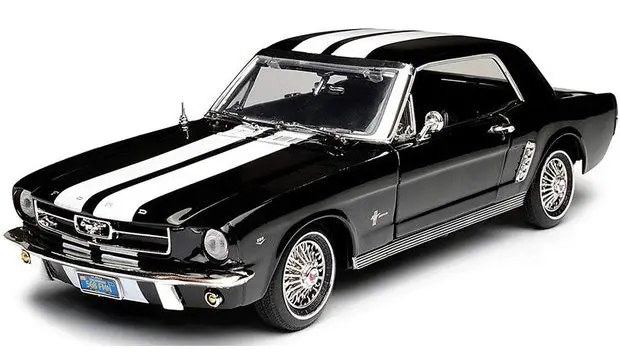 1964 1/2 FORD MUSTANG HARD TOP BLACK | Diecast Depot