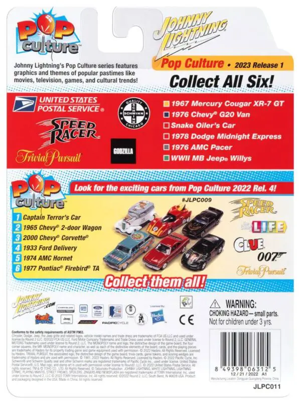 jlsp312n - 1978 Dodge Midnight Express Railroad Tycoon in Flat Black- Monopoly - with Token