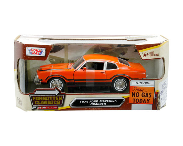 73332ac orbk - 1974 Ford Maverick Grabber – Orange with Black Stripes – Forgotten Classics