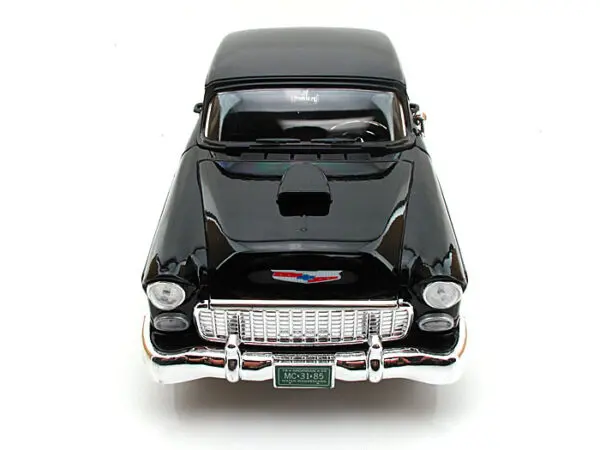 79001bk 2 - 1955 CHEVROLET BEL AIR CUSTOM HOOD SCOOP BLACK