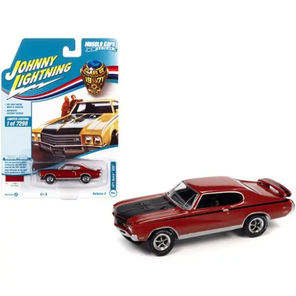 jlmc026a1 - 1971 BUICK GSX - FIRE RED - CLASS OF 1971 BY JOHNNY LIGHTNING