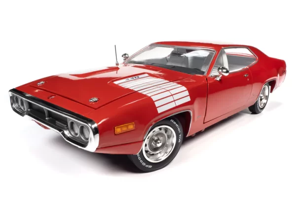 amm1299 - 1972 PLYMOUTH ROAD RUNNER GTX 1:18 SCALE DIECAST
