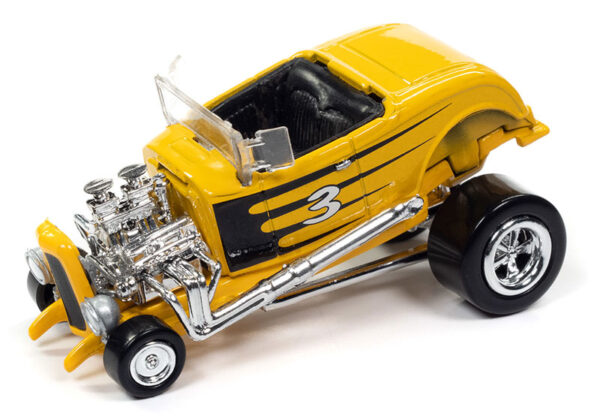 jlsp294 a - 1932 Ford Hiboy in Yellow with Black Scallops - Zingers