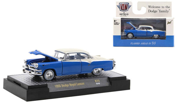 32500 73 a - 1955 Dodge Royal Lancer in Parisian Blue and Sapphire White