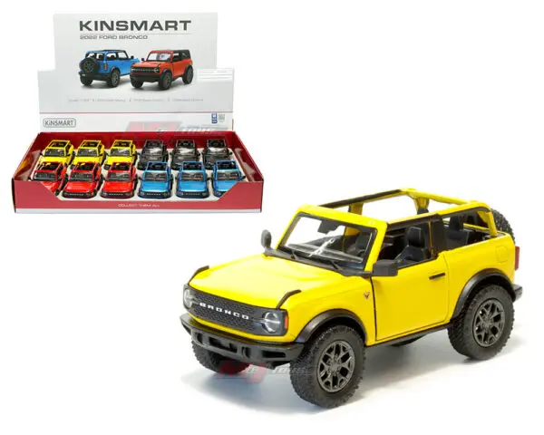 kt5438da - 2022 Ford Bronco (Open Top) 4.5″(1 yellow, 2 red, 4 blue and 5 black)
