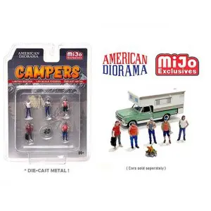 ad76489mj - Die Cast Figure Set - Campers- 1:64