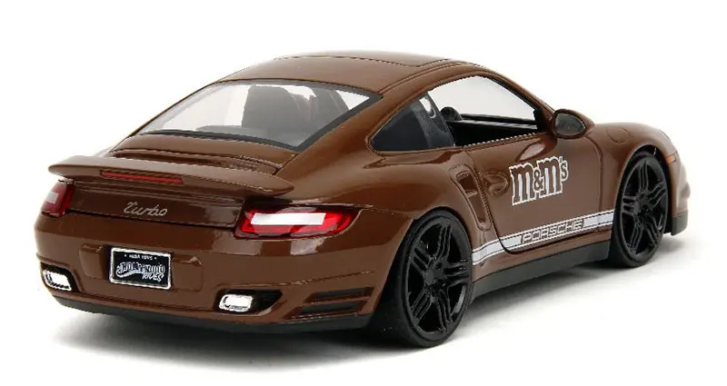 M&M's - 2007 Porsche 911 Turbo with Brown M&M's Figure | Diecast Depot