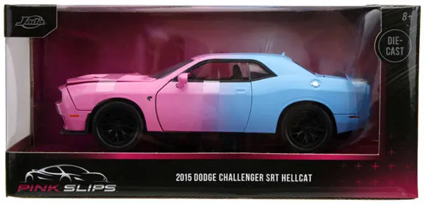 v5 34658 - 2015 Dodge Challenger SRT Hellcat in Pink and Blue Pink Slips