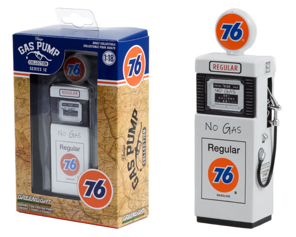 14120 b - 1951 Wayne 505 Gas Pump Union 76 Regular Gasoline ‘No Gas’ – Vintage Gas Pump Collection Series 12