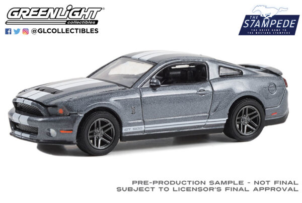 13340 d - 2010 Shelby GT500 in Sterling Grey Metallic with White Stripes