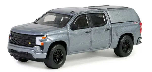 35280 f - 2023 Chevrolet Silverado 1500 Custom Pickup With Camper Shell in Sterling Gray Metallic 
