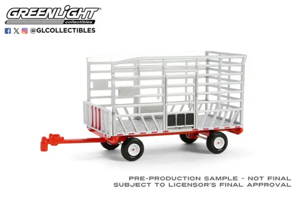 48090 f 1 - Bail Throw Wagon in Sliver and Red 