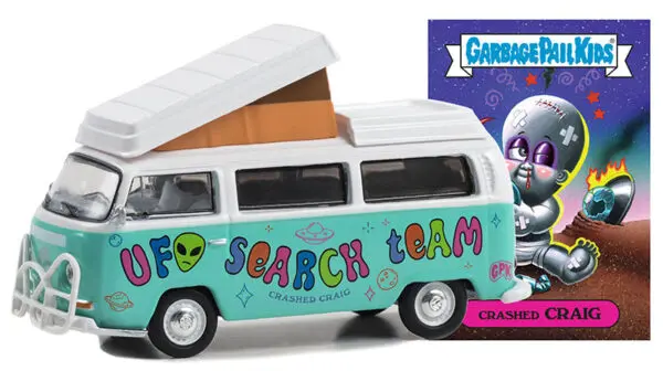 54090 b - Crashed Craig - 1968 Volkswagen Type 2 Campmobile with Hurst Bumper - Unidentified Flying Object (UFO) Search Team 