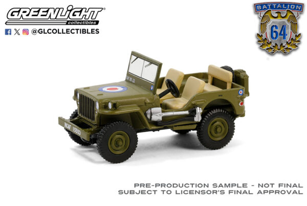 61040 b 1 - 1942 Willy's MB Jeep - British Army Command Car 
