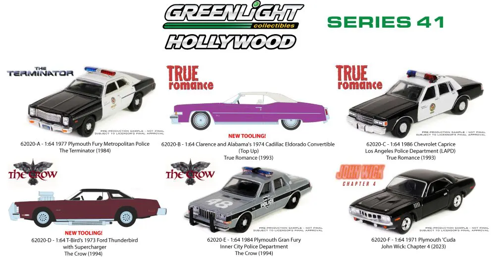 Plymouth 'Cuda John Wick: Chapter 4 (2023) Greenlight 1/18