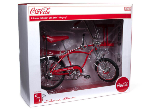 amtd007 1 - AMT Schwinn 1970 Coca Cola (Red) 1:6 Scale Diecast Bicycle