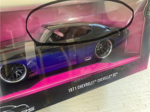 img 0585 2 - 1971 Chevrolet Chevelle SS in Black and Blue Gradient with Base Pink Slips- PLEASE READ DESCRIPTION