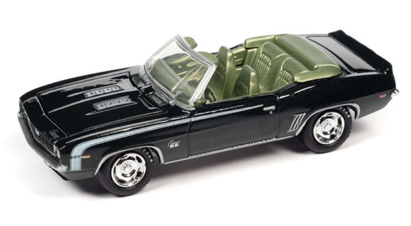 jlsp335 a - 1969 Chevrolet Camaro RS/SS Convertible in Fathom Green Poly with White Hockey Side Stripe 
