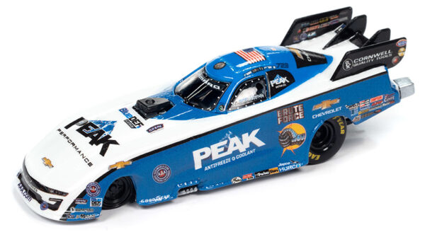 rcsp030 a - 2021 John "Brute" Force Peak Antifreeze Chevrolet Funny Car in Blue and White
