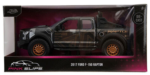 v2 35063 - 2017 Ford F150 Raptor Pickup in Black with Copper Deco with Base Pink Slips