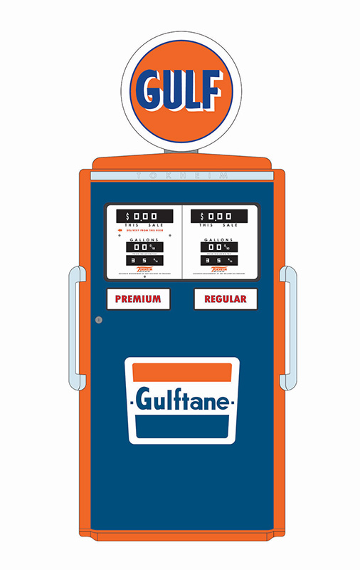 Gulf 1954 Tokheim 350 Twin Gas Pump Diecast Depot 