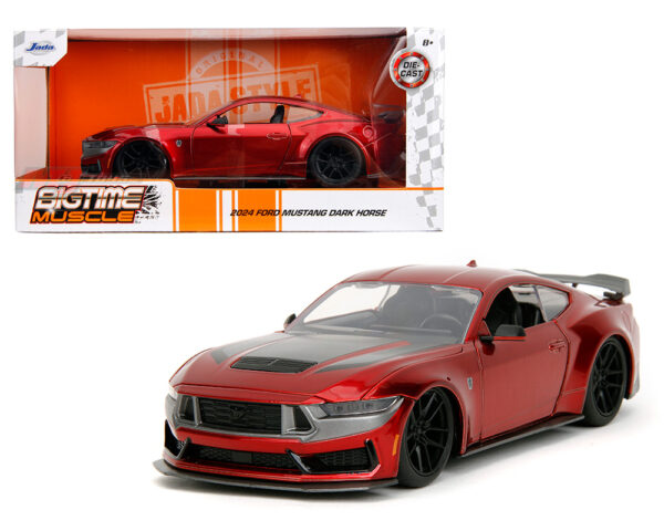 35277 1 - 2024 Ford Mustang Dark Horse – Candy Red – Bigtime Muscle