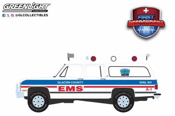 67060 b - Glacier County EMS - 1991 Chevrolet Suburban Ambulance