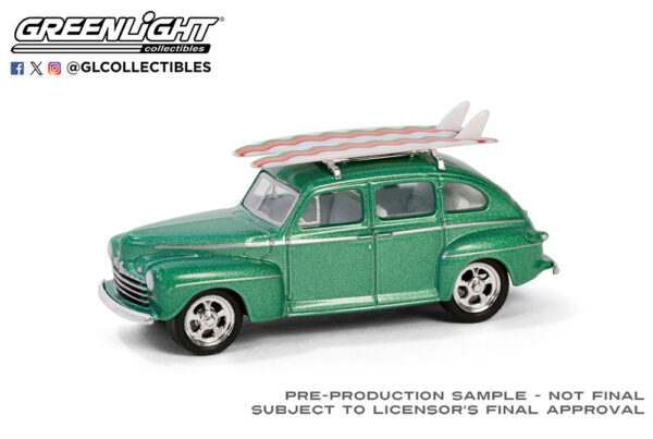 97160 a 1 - 1946 Ford Fordor Super Deluxe with Roof Rack and Surfboards