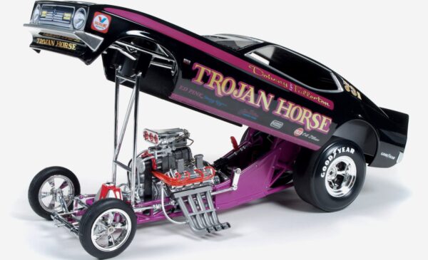 aw1122open - 1972 FORD MUSTANG FUNNY CAR - TROJAN HORSE - LEGENDS OF THE QUARTER MILE
