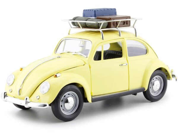 92078y - 1967 VOLKSWAGEN BEETLE WITH ROOF RACK AND ACCESSORIES - YELLOW