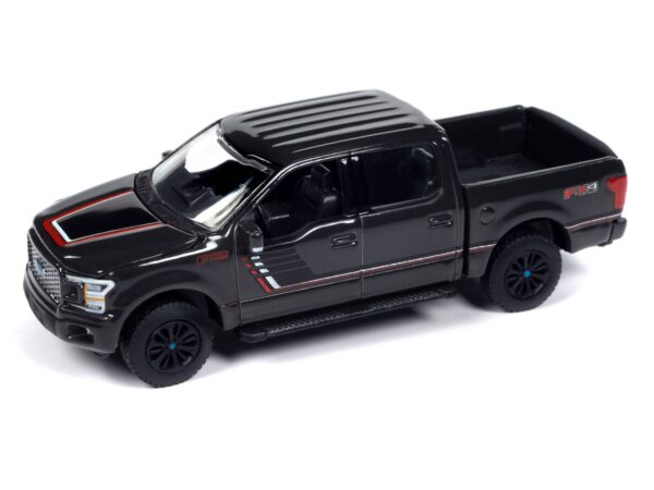 awsp150a - 2020 Ford F-150 Truck in Lead Foot Gray with Hood and Side Stripes