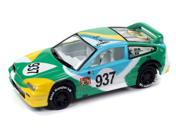 jlsf026b5 - 1989 Honda CRX (24hrs of Lemons) (Green, Yellow, White & Blue)