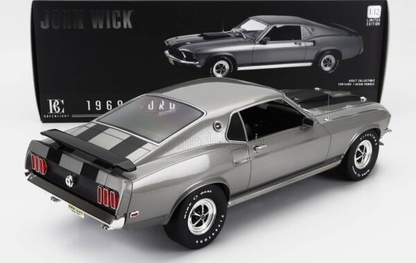 12104a - 1969 Ford Mustang BOSS 429-John Wick (2014) - made of resin - nothing opens