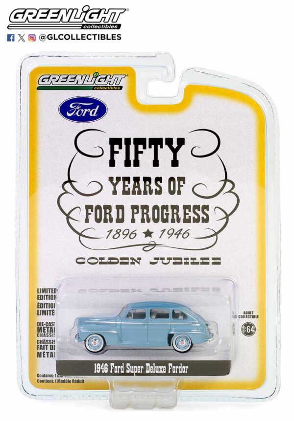 28140 a - 1946 Ford Super Deluxe Fordor - Fifty Years of Ford Progress - Golden Jubilee